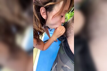 Veronica Perasso's Public Blowjob: Sloppy Throat Fuck by the Lake
