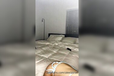 Alexia Rae's Solo Ride: Watch Her Fuck Her Gushing Pussy With A Thick Dildo