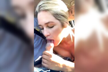 Alex Paige Moore’s Public Car Fuck: Sloppy Road Head & Raw Backseat Pounding