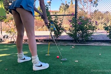 Public Golf Fuck: Elly Clutch Sucks Dick & Gets Pounded on the Green