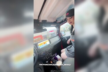 BBC Fucks PAWG Donut Girl Auhneesh Nicole Raw In A Public Parking Lot