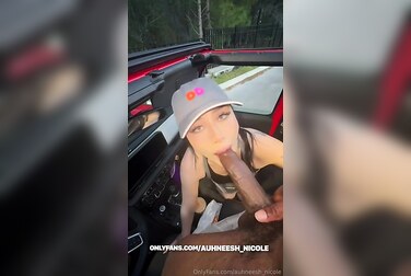 BBC Fucks PAWG Donut Girl Auhneesh Nicole Raw In A Public Parking Lot