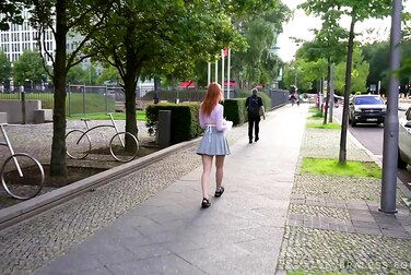 Lana Lane's Public Striptease: Watch Her Get Fucking Naked Outside