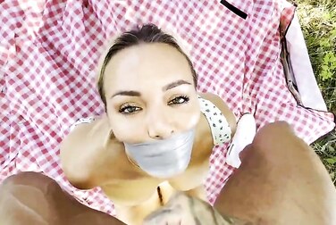 Jenna Hoskins BDSM: Bound in Public and Fucked Fucking Raw Outdoors