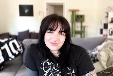 Raven Grey's Deepthroat Gets a Messy Cum in Mouth Reward