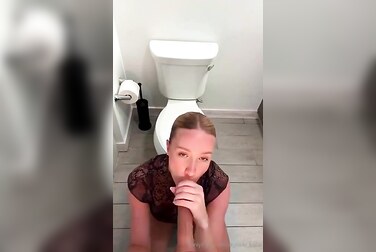 Bathroom Dildo Deepthroat: Its Nicki Babe Swallows Her Toy Before Fucking Herself Raw