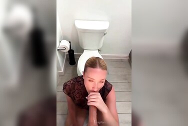 Bathroom Dildo Deepthroat: Its Nicki Babe Swallows Her Toy Before Fucking Herself Raw