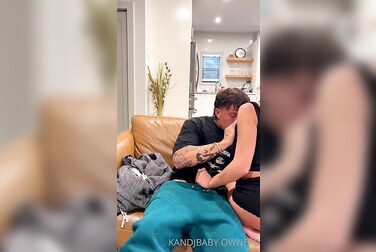 Kandjbaby's Living Room Sex Tape: Fucked Raw On The Couch Until She's Screaming
