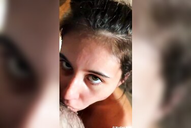 Violet Summers' Throat-Fucking Blowjob Ends With a Messy Cum Swallow