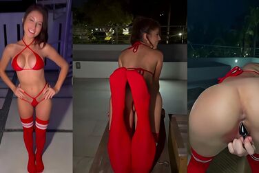 Violet Summers Fucked Raw on a Public Balcony
