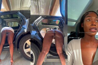 Public Car Flash: Teresa Lavae Spreads Her Wet Cunt For Strangers