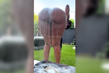 Teresa Lavae's Big Ass Gets Soaked and Spread Wide in The Shower