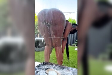 Teresa Lavae's Big Ass Gets Soaked and Spread Wide in The Shower
