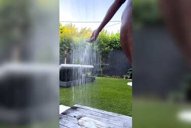 Teresa Lavae's Big Ass Gets Soaked and Spread Wide in The Shower