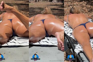 Themaryburke Oiled Ass Tease: A POV Face Full of Her Perfect Sun-Kissed Booty