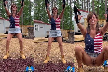 Themaryburke's Cunt on Full Display: Naughty Slut Plays With Her Wet Pussy on a Public Swing