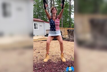 Themaryburke's Cunt on Full Display: Naughty Slut Plays With Her Wet Pussy on a Public Swing