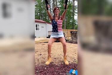Themaryburke's Cunt on Full Display: Naughty Slut Plays With Her Wet Pussy on a Public Swing