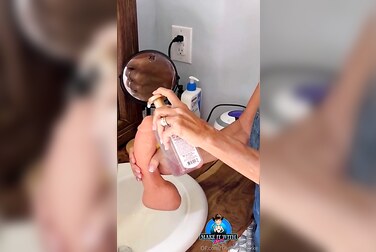 Themaryburke's Dildo Wash & Fuck: Getting Her Toy Soapy Wet For a Pussy Pounding