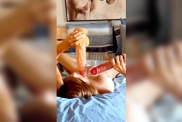Themaryburke Double Dildo Destruction: Stuffing Both Holes Until She Squirts!