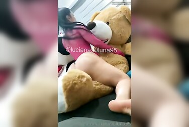 Luciana90luna Fucks Her Stuffed Bear Senseless For A Gushing Orgasm