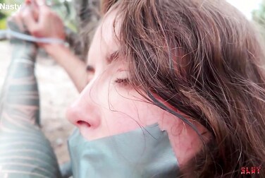 Eden Ivy Gets Anal Punishment: Tied Up & Fucked Raw Outdoors